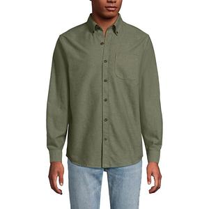 Мужская фланелевая рубашка Lands' End, Forest Moss Donegal
