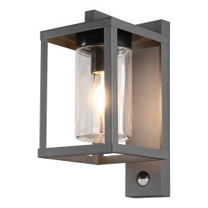 Настенный светильник Trio Lunga, прозрачное стекло / алюминий - 1 лампа