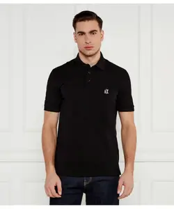 Футболка поло Regular fit Armani Exchange, черный