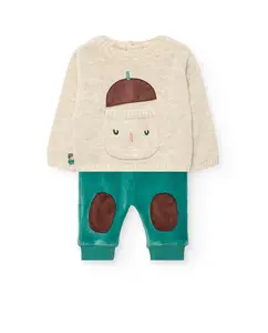 Набор для малыша джемпер и вельветовые штаны Boboli, мультиколор