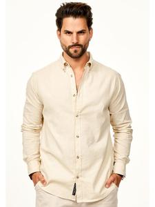 Рубашка behype, бежевый