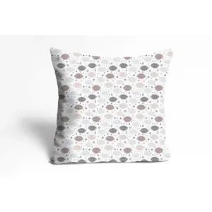 Декоративная подушка queence Iffa с узором Queence, Braun + bedruckt