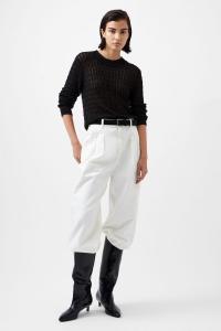 Niko ажурный трикотажный топ с длинными рукавами French Connection, черный