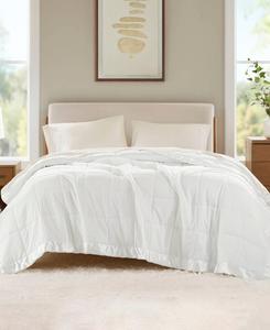 Легкое одеяло Windom с наполнителем из искусственного пуха и атласной отделкой, размер Twin Madison Park, белый