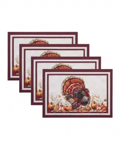 Набор из 4 салфеток под тарелки Autumn Heritage Turkey, размер 33 x 48 см Elrene, мультиколор