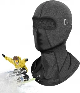 Маска для лица | Дышащая и ветрозащитная шапка, полнолицевая маска для езды на велосипеде - для женщин и мужчин, зимних лыж, мотоциклов, езды на велосипеде, снега, Gray