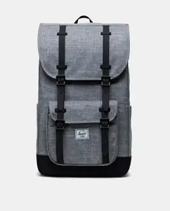 Темно-серый рюкзак Little America с клапаном и отделением для ноутбука Herschel, темно-серый