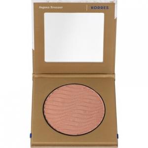 Пудра-бронзер KORRES Aegean Bronzer теплого оттенка для естественного загара, веганская, 7 г
