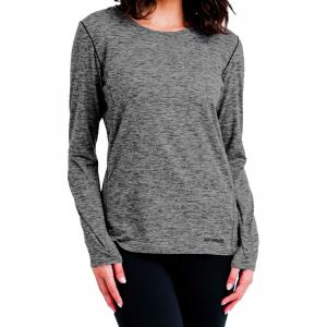 Женская футболка-футболка с круглым вырезом Clima-Tek Hot Chillys, Grey Heather