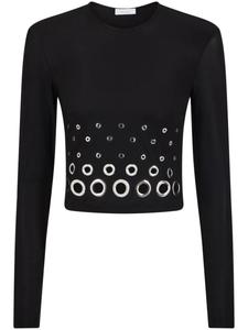 Rabanne укороченный топ, черный