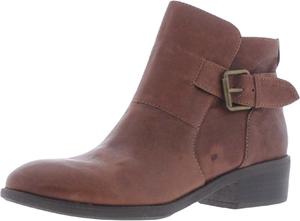 Женские ботинки Comfortiva Cardee из цельной кожи с боковой молнией и противоскользящей подошвой, Brown