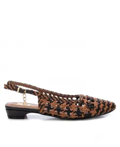 Женские балетки на ремешке XTI, коричневый/бежевый