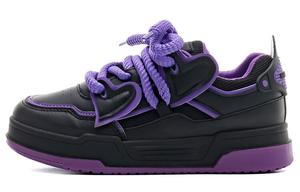 Кроссовки WARRIOR Skateboarding Shoes Women's Low-top Black/Purple, фиолетовый
