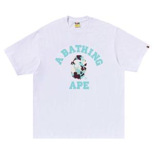 Футболка BAPE Map Camo College Relaxed Fit Tee, White