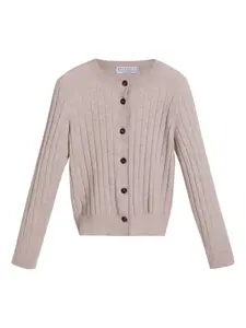 Кашемировый кардиган Brunello Cucinelli Kids, розовый