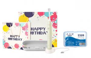 Умная электрическая зубная щетка для пары, мягкая щетина, Yummy Brush со встроенной насадкой HX2411 PHILIPS, зеленый