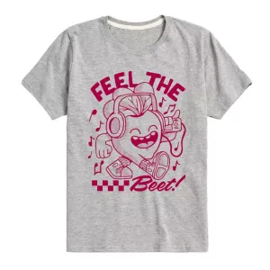 Футболка с принтом "Feel the beet" для мальчиков 8-20 лет Licensed Character, серый