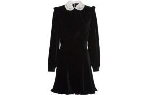 Платье с длинными рукавами женское черное Miu Miu