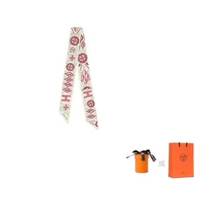 HERMES Шёлковый шарф женский бежево-розовый, Beige Pink