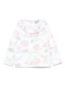 Футболка с цветочным принтом Tartine Et Chocolat, белый