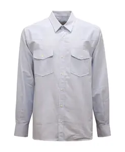 B6D0067 полосатая рубашка камика AmarãNto, синий