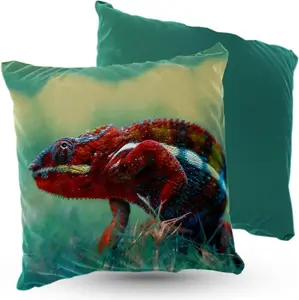 Подушка велюровая хамелеон ПРЕМИУМ 40 х 40 см декоративная с наполнителем для гостиной, спальни или в подарок 5made