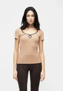 Простая футболка Anna Field, Light Taupe/Forged Iron