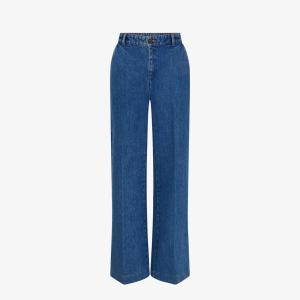 Расклешенные джинсы с высокой посадкой и широкими штанинами California Soeur, синий