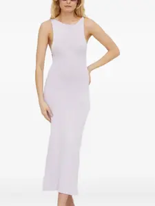 Платье миди с открытой спиной ALOHAS, фиолетовый