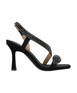 Сандалии с каблуком в виде змеиной кожи Alma En Pena, черный