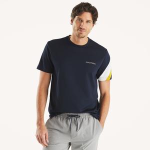 Футболка Nautica Mens Navtech с круглым вырезом, темно-синий