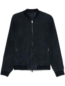 Куртка-бомбер из замши Salvatore Santoro, синий