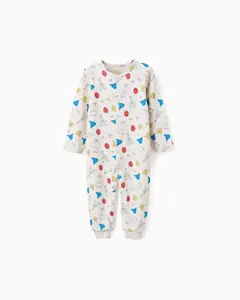 Детская пижама с длинными рукавами бежевого цвета Zippy