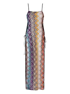Missoni платье миди с узором зигзаг, черный