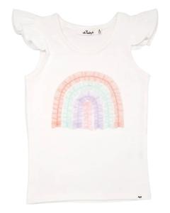 Топ из тюля Rainbow для девочек, кремовый oh baby!