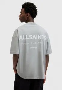 Футболка с принтом команды андеграунда Allsaints, Metallic Grey