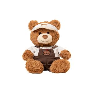 Плюшевая кукла Cute Panda, Sweet Style, съемный комбинезон, пляжная шляпа, 28 см высота KUKADI