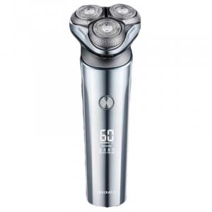 CR RS7375 Razors мужские, умный цифровой дисплей, регулируемая посадка, электрические водонепроницаемые SID, серебро