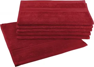 Полотенца гостевые Dyckhoff "Сиена", (6 шт.), с каймой 30х50 см (6 шт.), цвет granat