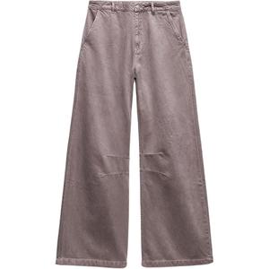 Женские джинсы Trf баклажанового цвета ZARA