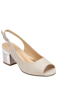 Босоножки с открытой пяткой и открытым носком Lotus, белый