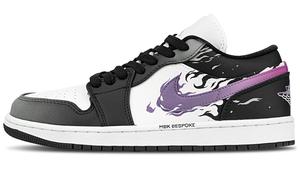 Jordan Air 1 устойчивые к истиранию низкие баскетбольные кроссовки Unisex Black