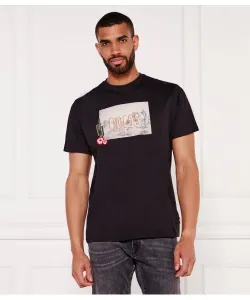 Футболка «Сад кактусов» Regular fit Guess Jeans, черный