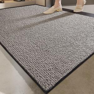 Dajiang Ковер 60х120 см из шерсти для прихожей, износостойкий, стираемый, цвет Mali-Cloud Gray, Sandy-Scraping