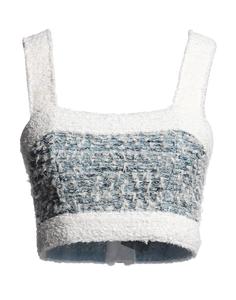 Топ Balmain, серо-голубой
