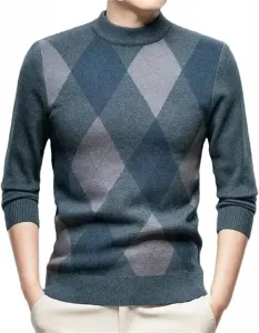 Мужской свитер с круглым вырезом, теплый и мягкий, для осени и зимы