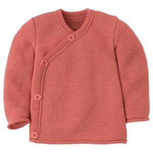 Детская меланжевая куртка - куртка из мериноса Disana, розовый