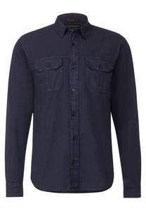 Рубашка на пуговицах классического кроя Street One MEN, синий