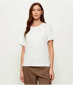 Льняная футболка WKDPELOTA regular fit Weekend Maxmara, белый