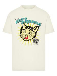 Рубашка F4NT4STIC Puss N Boots The Cats Pajamas Vintage Art, экрю